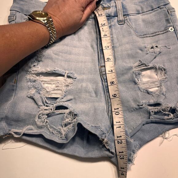 Aeropostale High Rise Curvy Midi Shorts 3” Sz 8 - Picture 9 of 9